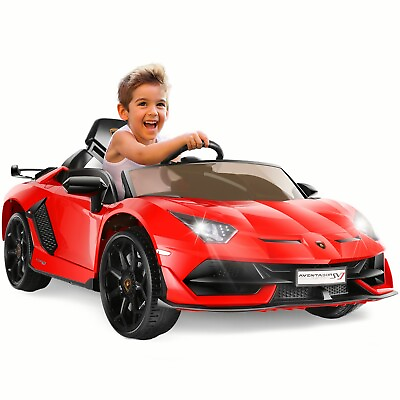 #ad 12V Ride on Car Licensed Lamborghini Car for Kids to Drive with Remote Control $135.99