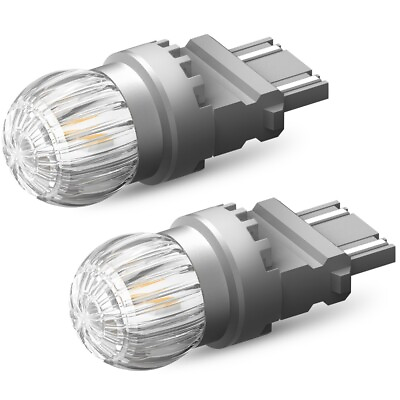 #ad 2X AUXITO 4157 3157 3156 Amber yellow LED Turn Signal Parking Light Bulb CANBUS $14.24