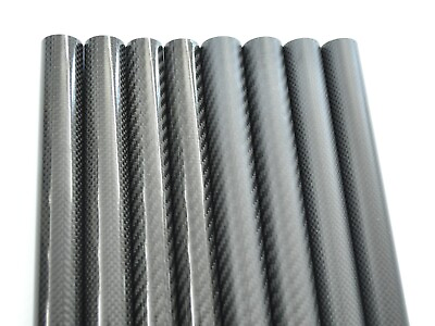 Carbon Fiber Tube 1000mm OD20 21 22 23 24 25 26 27 28 29 30mm x1M Roll Wrapped $102.68