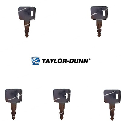 5 Taylor Dunn Utility Cart Ignition Keys 71 120 90 2399 Code $8.95