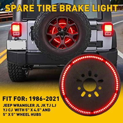 #ad 3rd Spare Tire LED Brake Lights High Mount Stop Light for Jeep Wrangler JK 86 21 $25.99