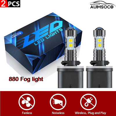#ad For Ford E 350 Club Wagon 2002 2005 LED Fog Driving 2pcs Bulb 880 Fog Lamp white $18.99