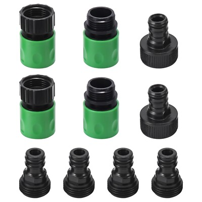 #ad Garden Connect Release Water Hose Fittings Plastic Connectors Male amp; Female s $8.06