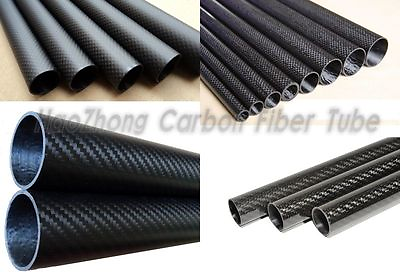 #ad 3k Carbon Fiber Tubes tubing 4mm 5mm 6mm 7mm 8mm 9mm 10mm Roll Wrapped X 500mm $16.79