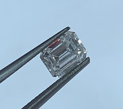 #ad GIA CERTIFIED EMERALD CUT DIAMOND 1.55 CTS F Color Internal Flawless $17999.00