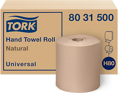 #ad Hand Towel Roll Natural Universal H80 100% Recycled 1 Ply 6 Rolls X 630 Ft $78.99