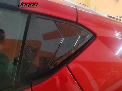 #ad Carbon Rear Quarter Window louver Trim Cover Fit for Corvette C8 Coupe 2020 2024 $143.99