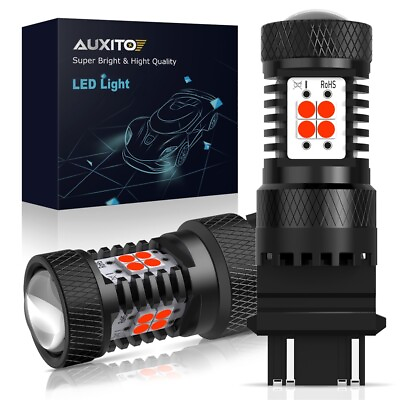 #ad AUXITO LED Brake Tail Stop Light 3157 Bulb Red Super Bright Canbus Error Free 2x $14.09