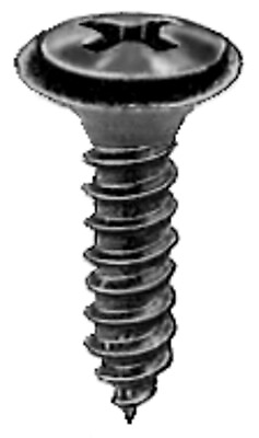 #ad #8 18 X 5 8 Phillips Oval #6 HD Sems Flush Washer Tap Screw Black Oxide Qty 50 $16.99