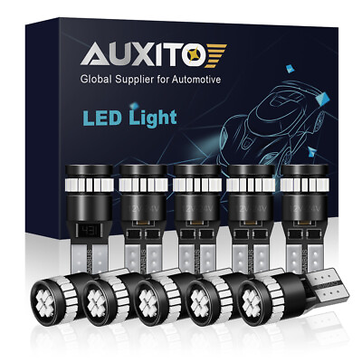 #ad AUXITO LED T10 W5W 194 INTERIOR DOME WEDGE LIGHT BULBS Canbus BRIGHT RED 2 4x $37.99
