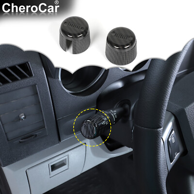 #ad Carbon Grain Headlight Wiper Switch Trim Cover for 07 Dodge Nitro Jeep Liberty $17.99