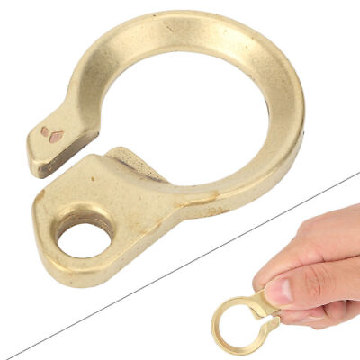 #ad EDC Outdoor Travel Solid Brass Key Chain Carabiner Bottle Opener Survival Tool $10.24