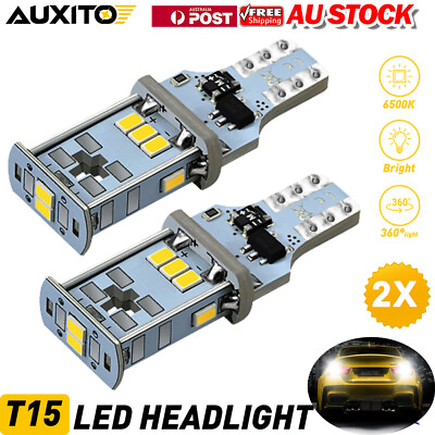 #ad 2PC T15 W16W 24 SMD 3020 921 906 LED Car Backup Reverse Light Bulb White Canbus $11.31