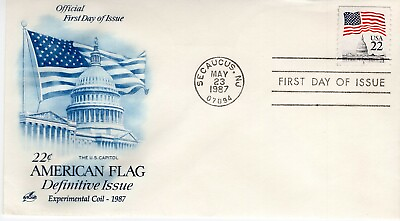 #ad #ad USPS FDC #2115c 22c Flag Over Capitol Test Coil Stamp Artcraft ST2040 $3.34