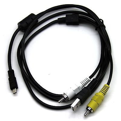 #ad USB Data AV Video Cable Cord For Panasonic Lumix DMC FT30 DMC FX01 DMC FX07 New $9.98
