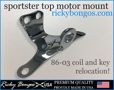 HARLEY EVO SPORTSTER MOTOR MOUNT KEY AND COIL RELOCATION 86 03 USA Made $59.99