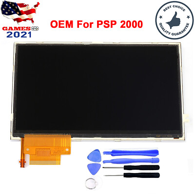 #ad New LCD Screen Backlight Display Replacement W Tool For Sony PSP 2000 2001 Slim $29.40
