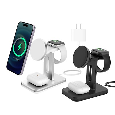 #ad Wireless Charger 3 in 1 Charging Station Fast iPhone Charging Station $14.89
