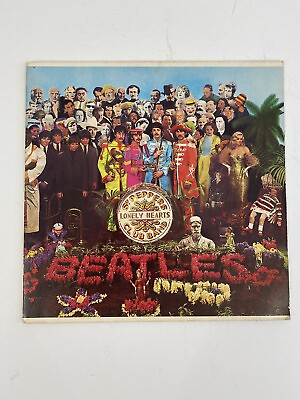 #ad Beatles RARE Sgt. Pepper 1967 With Cover Label Errors COVER amp; CuT OUTS ONLY r $35.00