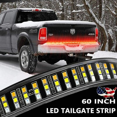 #ad 60quot; LED 3 Row Tailgate Light Bar LED Strip Reverse Brake For Dodge Ram 1500 2500 $25.99