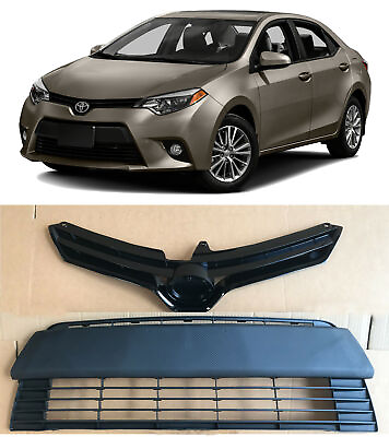 #ad #ad Front Bumper Upper Lower Grille Set for 2014 2015 2016 Toyota Corolla L LE CE $45.99