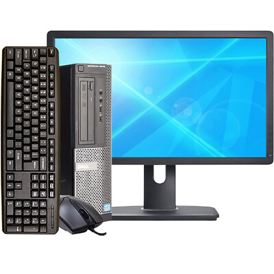 #ad Dell Desktop Computer i5 PC SFF Up To 16GB RAM 2TB HD SSD 24in Windows 10 Pro $314.48