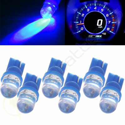 #ad 6 x T10 W5W 194 168 921 Blue Wedge LED Bulbs For Toyota License Plate Light Lamp $8.19