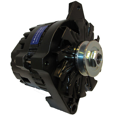 LActrical NEW BLACK HIGH OUTPUT ALTERNATOR FITS CHEVY GM 200 AMP 1 WIRE 65 85 $167.19