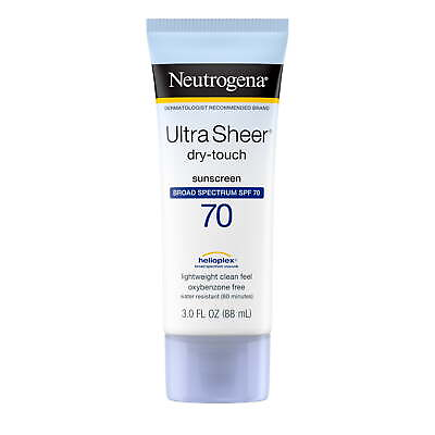 #ad Neutrogena Ultra Sheer Dry Touch Sunscreen Lotion SPF 70 Face Sunblock 3 fl oz $26.44