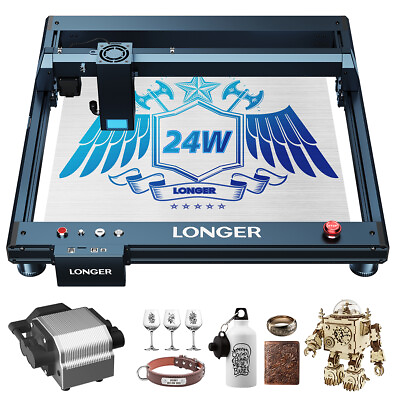 #ad Longer Laser B1 Engraver with Auto Air Assist 24W Output Laser Cutter（Used） $492.99
