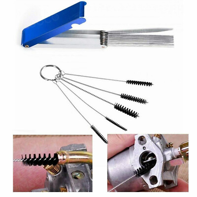 #ad #ad Motorcycle ATV Carburetor Carbon Dirt Jet Remove Cleaning Needles Brushes Tool $22.99