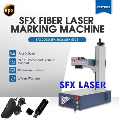 #ad SFX 30W Portable Fiber Laser Marking Machine MAX 175*175mm Lens Laser Engraver. $3299.00