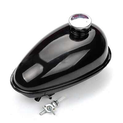 #ad 3L Motorcycle Fuel Gas Can Petrol Tanks With Cap SwitcFor Motorized Bicycle Bike $72.96