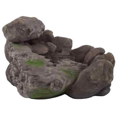 #ad Pure Garden Freestanding Fountain 14quot; H Resin DURABLE DESIGN Modern Brown 1 Pc $132.02