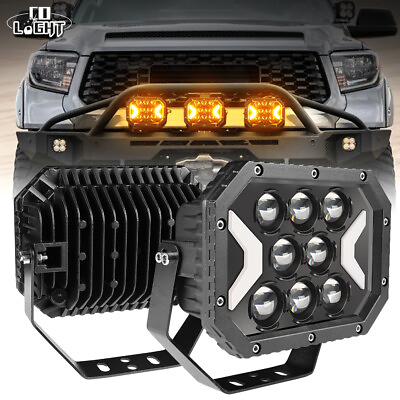 #ad Colight 7#x27;#x27; LED Offroad Driving Fog Work Light White Amber DRL Turn Singal Lamp $69.99