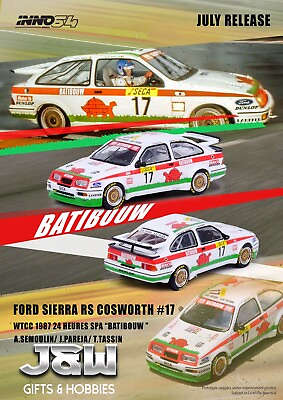 #ad Inno64 Ford RS500 Cosworth WTCC 1987 Batibouw 1 64 $13.99