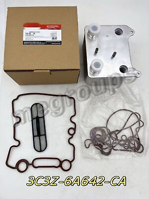 #ad New 3C3Z 6A642 CA Fit For FORD ENGINE OIL COOLER 03 08 6.0L Diesel Service Kit $251.00