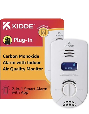 #ad Kidde Smart WiFi Carbon Monoxide Detector amp; Indoor Air Quality Monitor Plug In $39.99