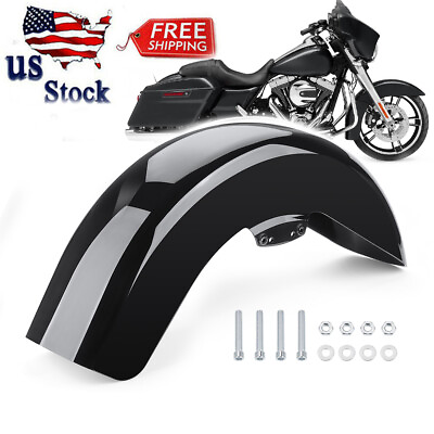 #ad #ad Gloss Black Front Fender For Harley Street Glide 2014 2024 Road Glide 2015 2024 $140.06