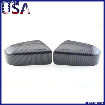 #ad 2x Carbon Fiber Look Side Rear view Mirror Cover Cap For Honda Accord 2003 2007 $29.20
