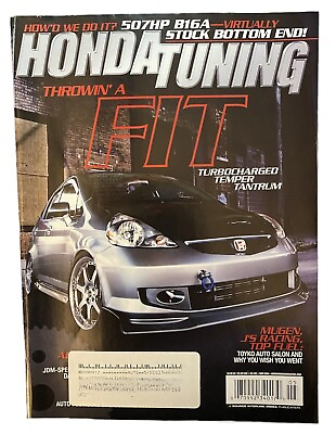 #ad HondaTuning Magazin Fit Turbo Cover Throwin A May 08 B16 K20 S2000 CRX AF DC2 R $14.99