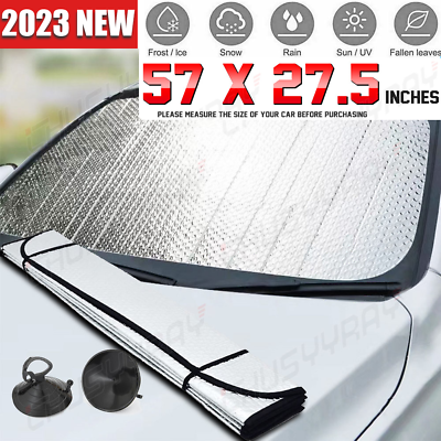 #ad Car Windshield Sun Shade Foldable Umbrella Front Window Cover Visor Umbrella $10.31