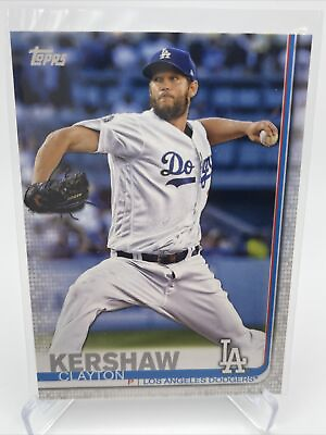 #ad 2019 Topps Clayton Kershaw Baseball Card #10 Mint FREE SHIPPING $1.25