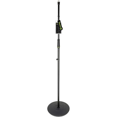 #ad Gravity Stands Microphone Stand With Round Base Black LN $43.99