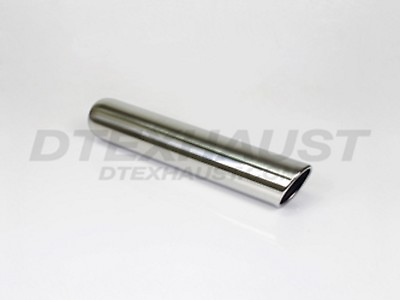#ad DT 243016RSL EXHAUST STAINLESS ROLL SLANT TIP 2.25quot; INLET 3quot; OUTLET 16quot; LONG $89.99