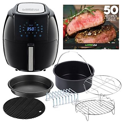 #ad USA GWAC22003 5.8 Quart Air Fryer with Accessories 6 Pcs and 8 Cooking $128.25