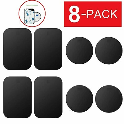 #ad 8 Pack Metal Plates Sticker Replace For Magnetic Car Mount Magnet Phone Holder $4.15