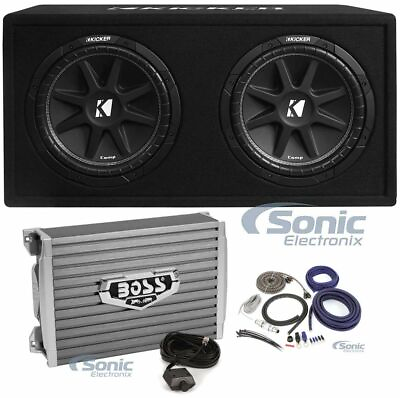 #ad Kicker 43DC122 600W Dual 12quot; Loaded Ported Enclosure Complete Audio Package $381.98