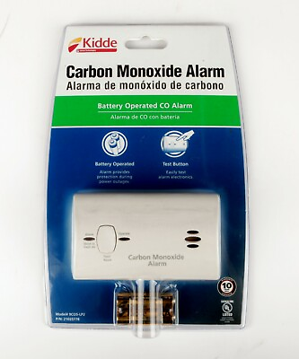 *Kidde Carbon Monoxide Alarm Battery Operated Model #KN COB LP2 9CO5 LP2 $23.99
