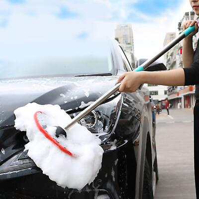 #ad 95cm Car Wash Mop Microfiber Rv Wash Brush with Long Handle Washing Supplies $16.99